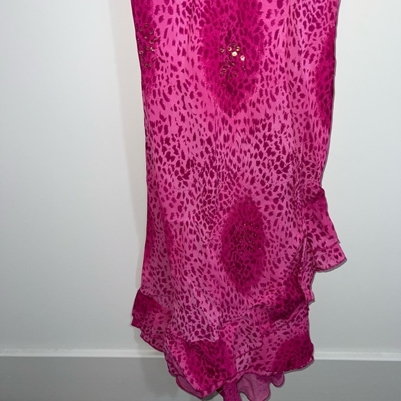 Vintage sequin detail Elegant Pink Sleeveless Dress medium - Picture 2 of 14